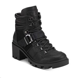 G BY GUESS Lace Up Combat Booties